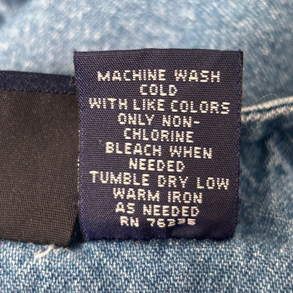 Vintage CB Casual Denim Woman Sz PL Embroidered Cats Pockets Casual Relaxed Fun - Picture 9 of 9